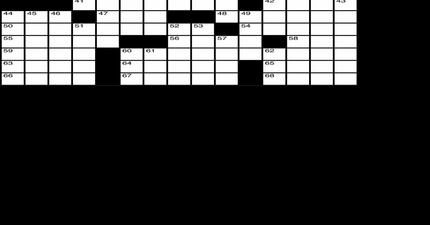 Crossword | Weekender | siouxcityjournal.com