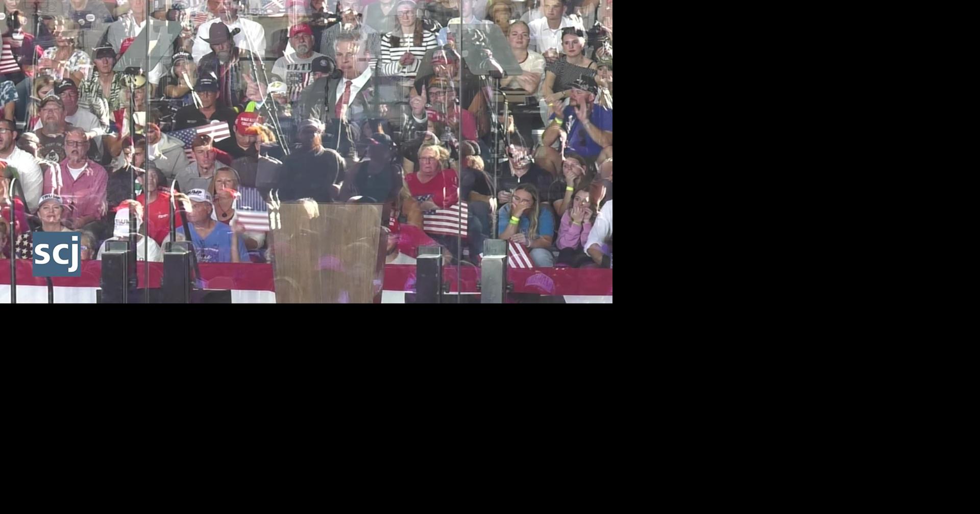 Video: U.S. House candidate McGowan speaks at Trump rally