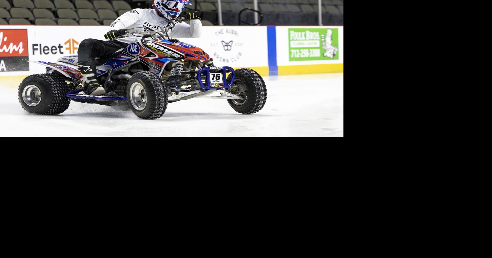 Ice racing taking over the Tyson Events Center on Saturday night