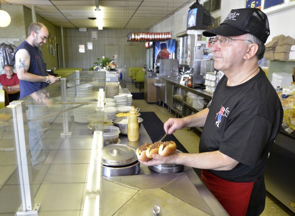 George's #1 Hot Dog Shoppe road construction