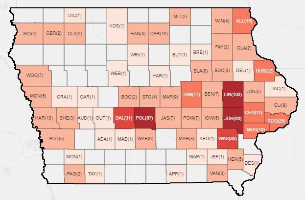 Clay County Has Second Covid 19 Case Iowa Up To 614 Cases Local
