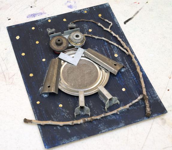 Craft using repurposed materials