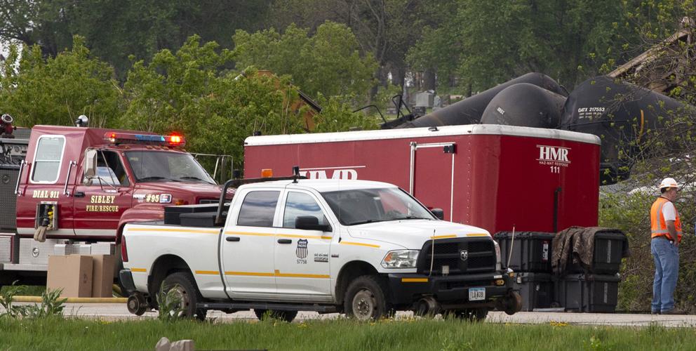 Section of Sibley, Iowa, remains under evacuation following Sunday train derailment