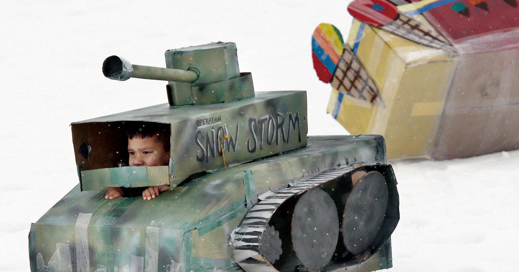River-Cade's Homemade Cardboard Sled Race returning to Sioux City's Cone Park in February