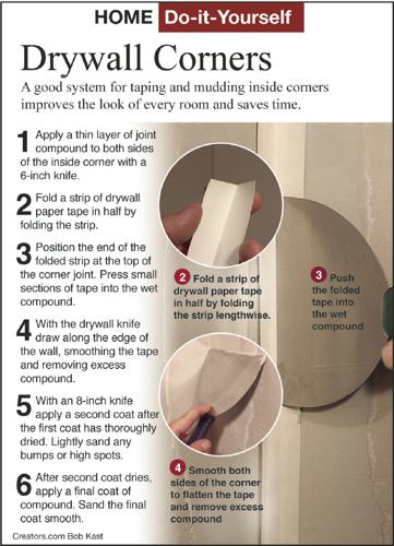 Remove and replace drywall tape over joints