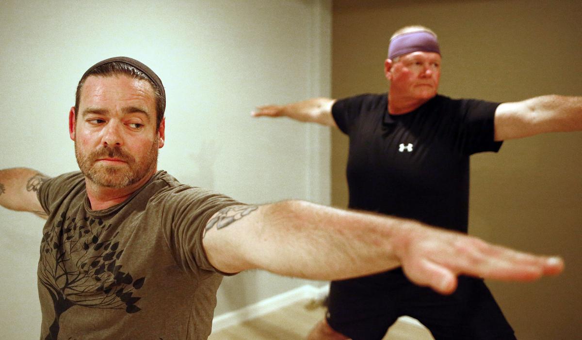 Men Find Relaxation Stretch To Their Limits At Old Fat Guys Yoga Class Local Lifestyles Siouxcityjournal Com