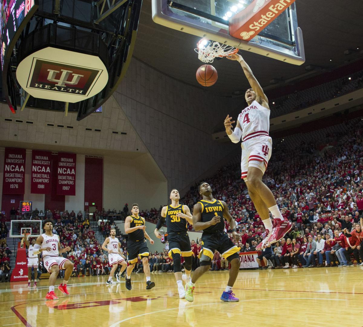 Indiana Uses 3 Point Flurry To Beat No 21 Iowa End Skid