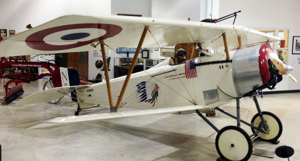 Air Museum has Nieuport 11 airplane on display