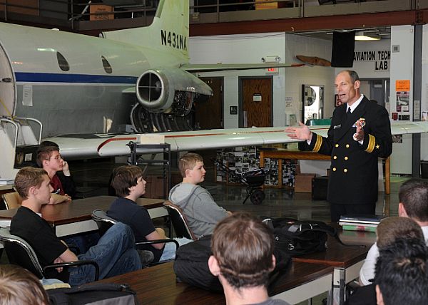Admiral Michael Franken talking