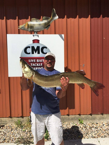 Moville man reels in 49-inch muskie in Clear Lake