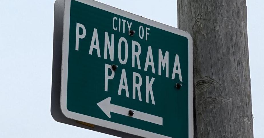 Why was Panorama Park founded? East Iowa town of 139 owes its existence to road dispute