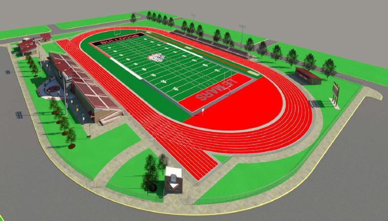 Le Mars sports complex rendering 1