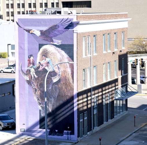 I painted a Sioux City history mural in downtown Sioux City! : r/Iowa