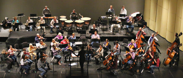 Sioux City Symphony Orchestra rehearsal