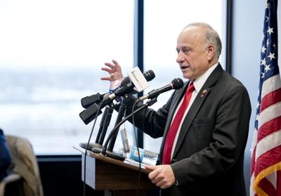 Rep. Steve King speaks at town hall