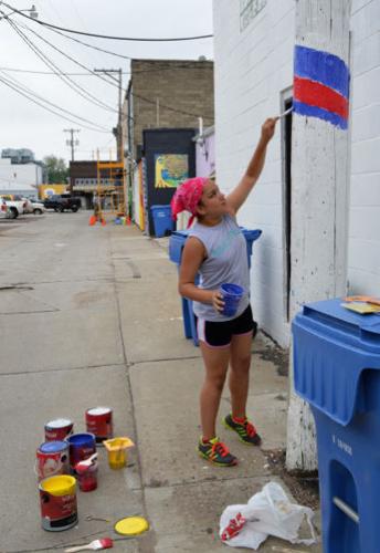 Le Mars, Iowa, alley art