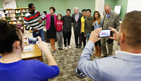 Gov. Branstad panel discussion on bullying at West High