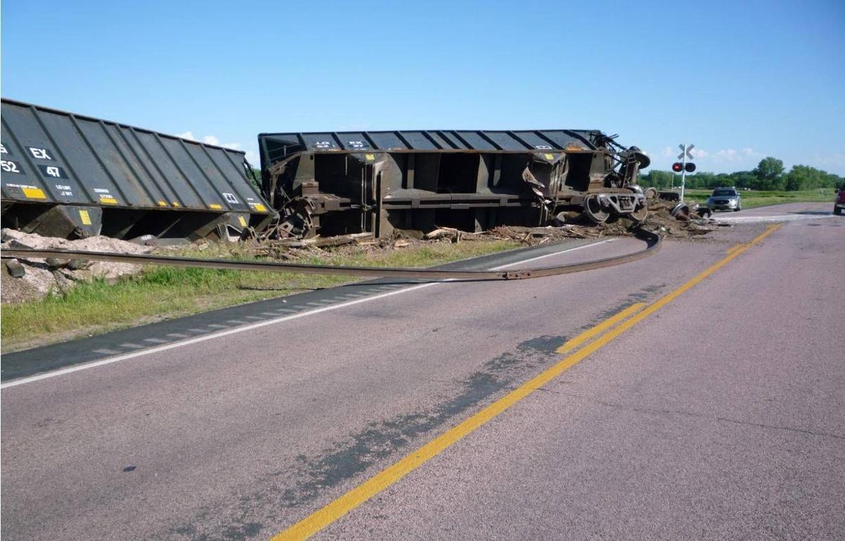 Cleanup from train derailment near Hawarden, Iowa, continues