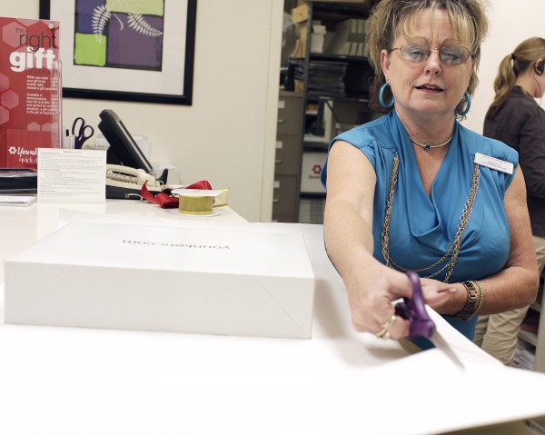Christmas gift wrapping