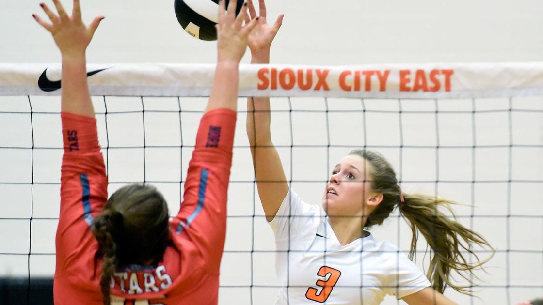 Photos: Sioux City North at Sioux City East Volleyball