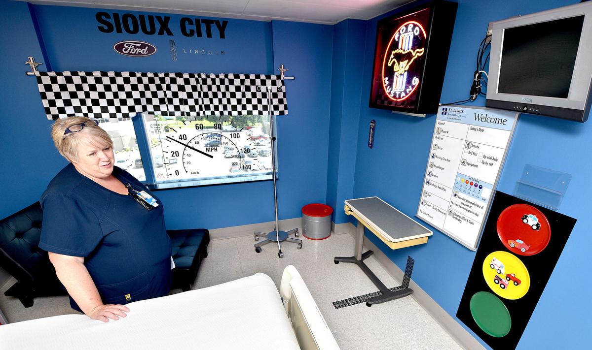 Health themed hospital rooms