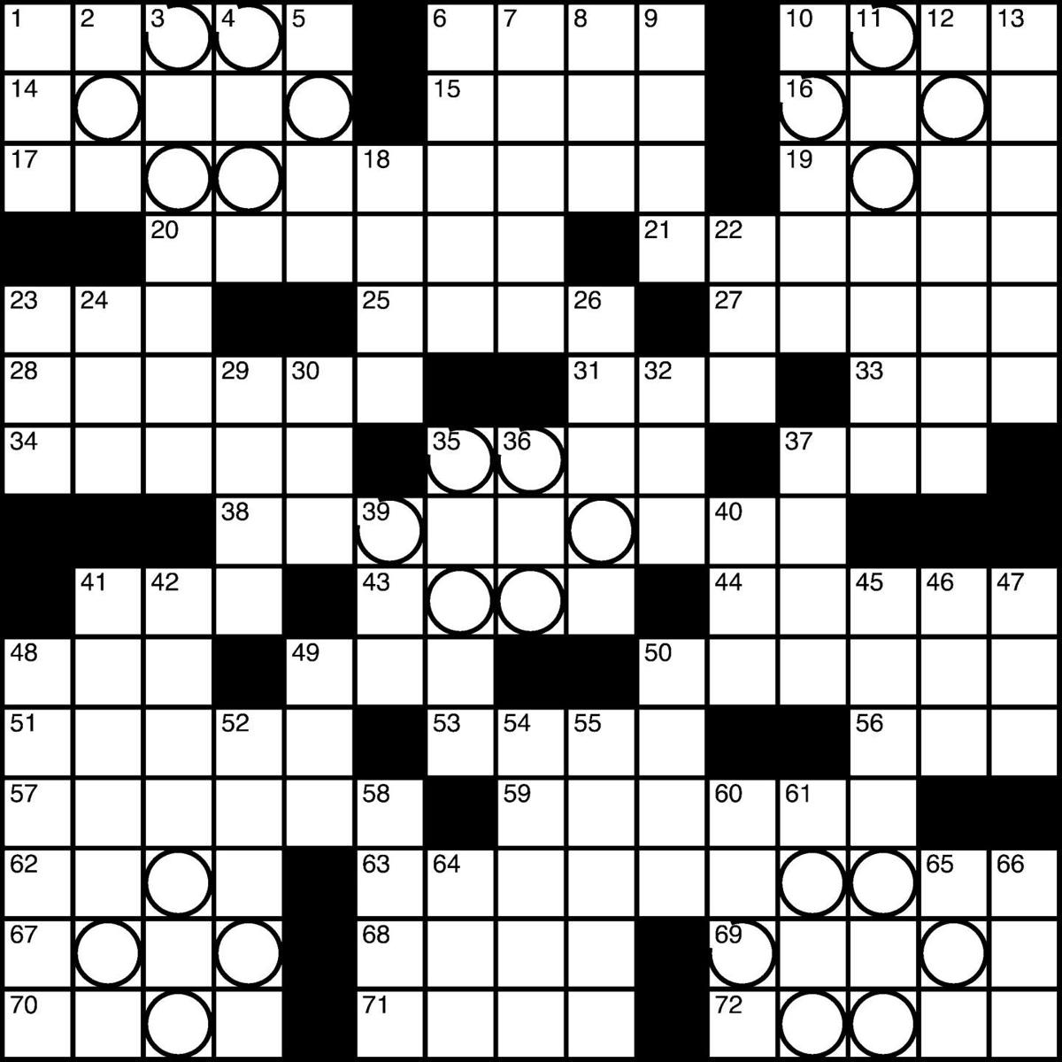 Crossword 6/3 | | siouxcityjournal.com