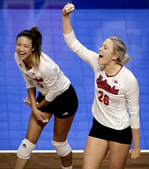 Late rush caps a dominating match as Huskers sweep Kentucky to reach