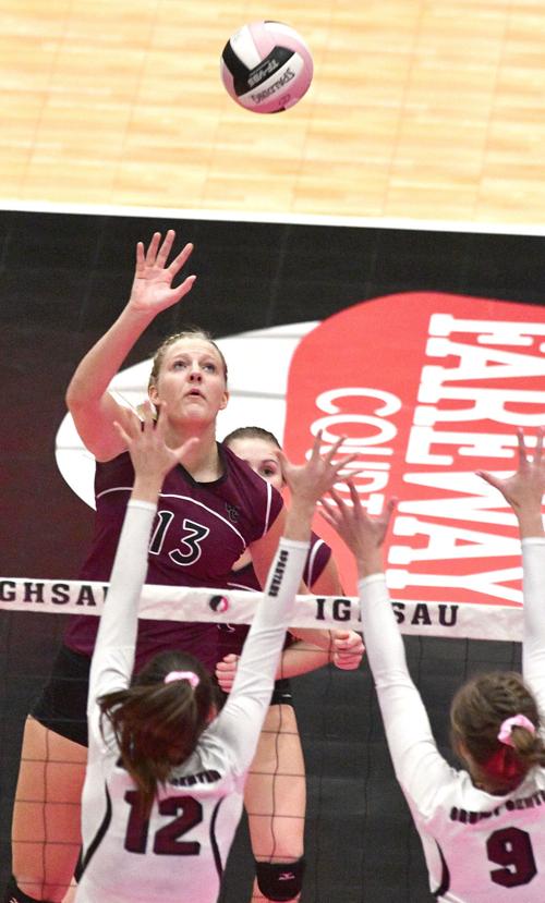 Western Christian vs Grundy Center state volleyball