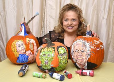 Art painting pumpkins