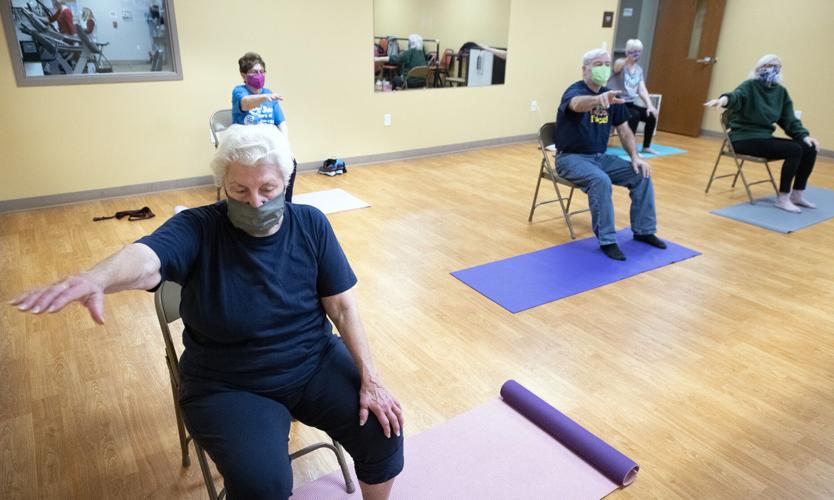 Health seniors yoga