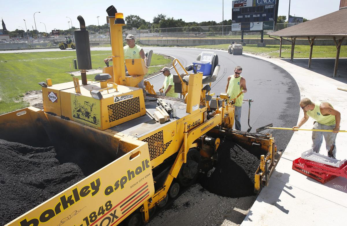 Track at Memorial Field is progressing | Bishop Heelan ...