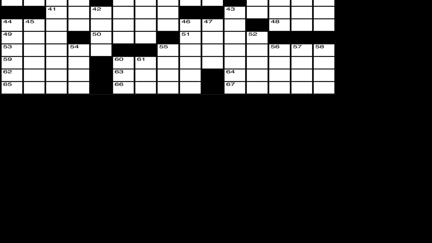 Crossword Weekender Siouxcityjournal Com
