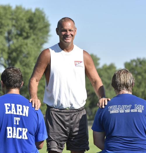 West Lyon football coach Jay Rozeboom