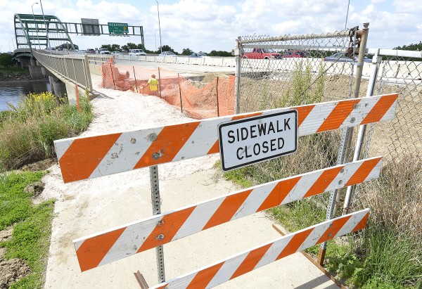 Veterans Bridge fix cuts off sidewalk access for month