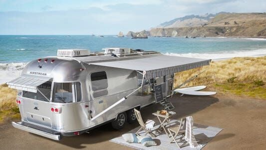Airstream x Pottery Barn special edition travel trailer