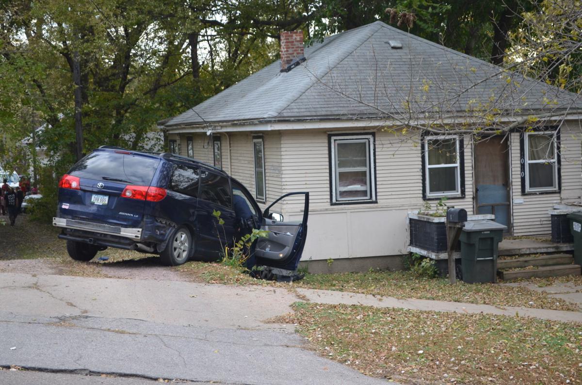 Minivan crash