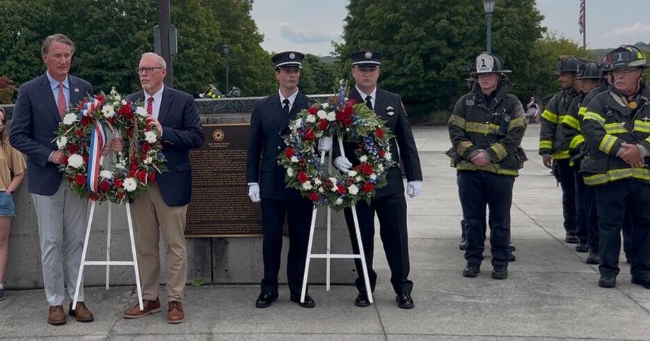 ‘We remember the courage': D-Day Memorial marks 25th anniversary of 9/11