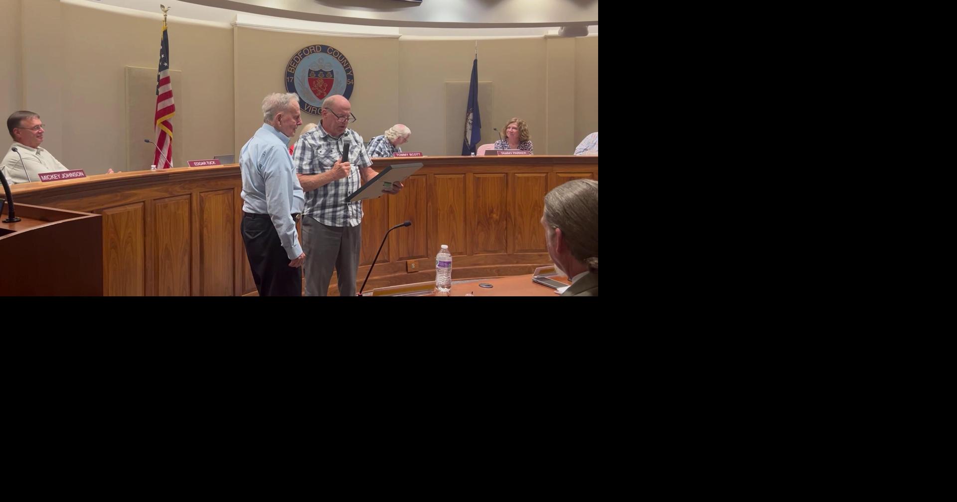 World War II veteran turns 100, recognized during Bedford County Board of Supervisors meeting