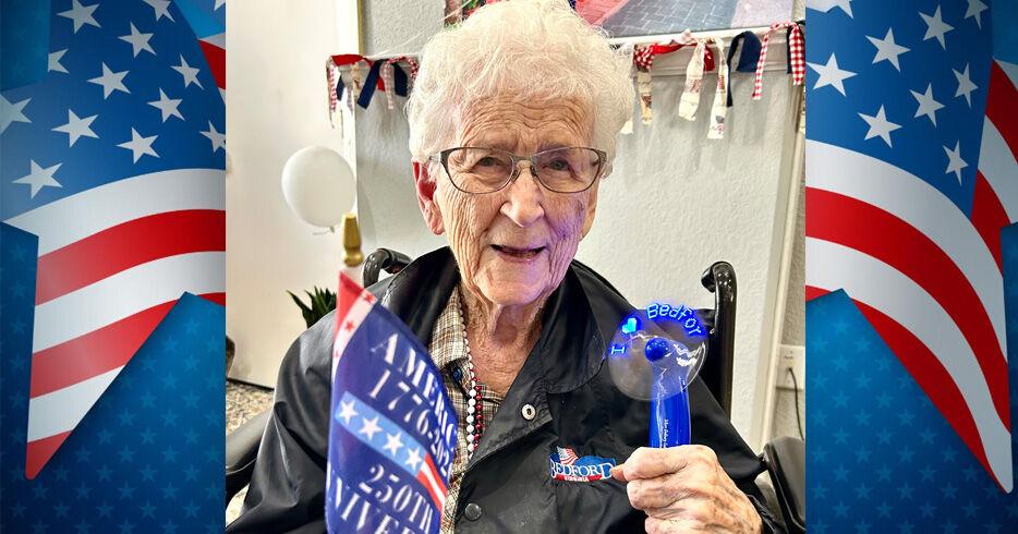 Bedford native celebrates her 100th Independence Day by 'bringing out the good in others'