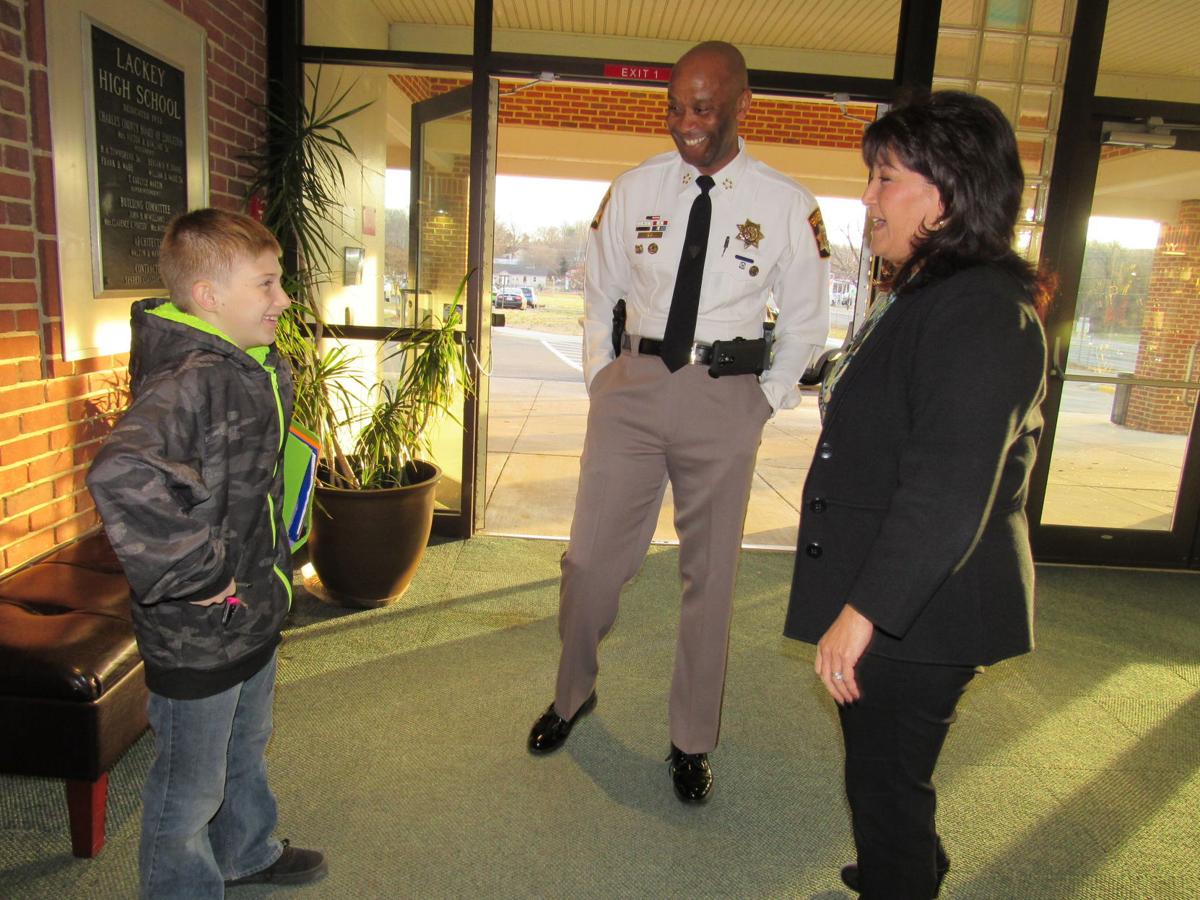 Charles sheriff pays wellness visit to General Smallwood Middle School