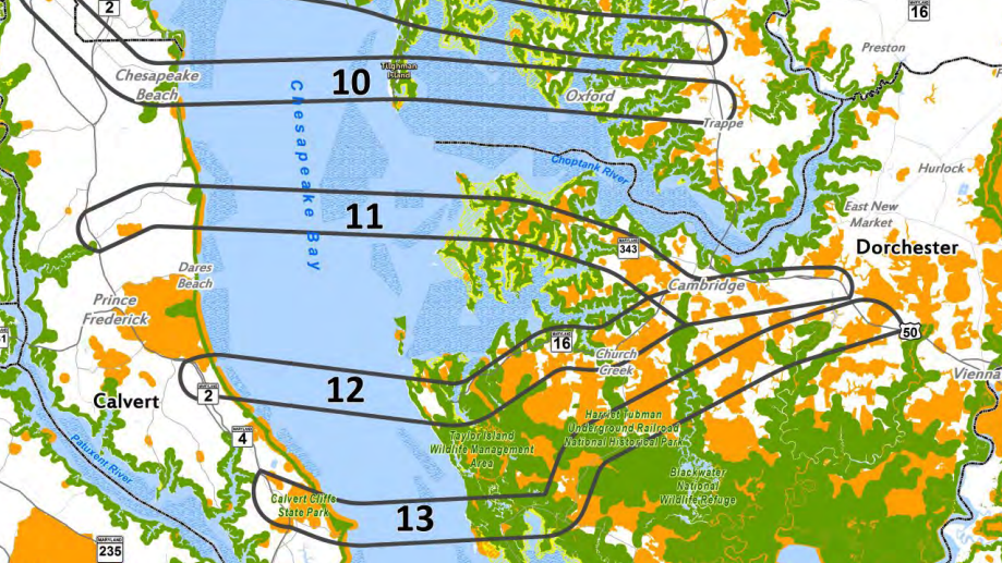 Bay Crossing Maps Prematurely Surface To Reveal Calvert Options Spotlight Somdnews Com 2022 Proposed Chesapeake Bay Bridge Site Map