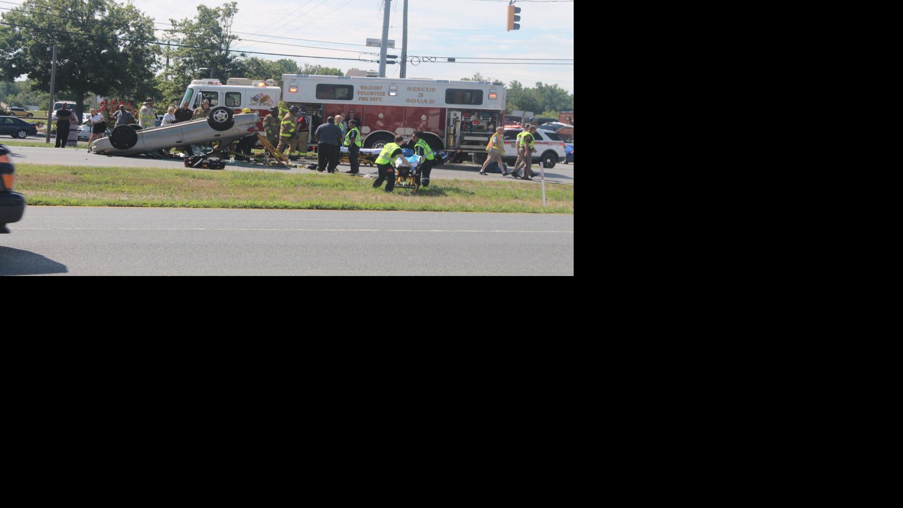 Accident on Crain Highway sends woman to hospital Breaking