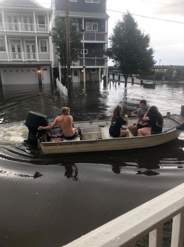 Boating in the flood
