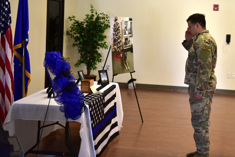 Services held for military working dog
