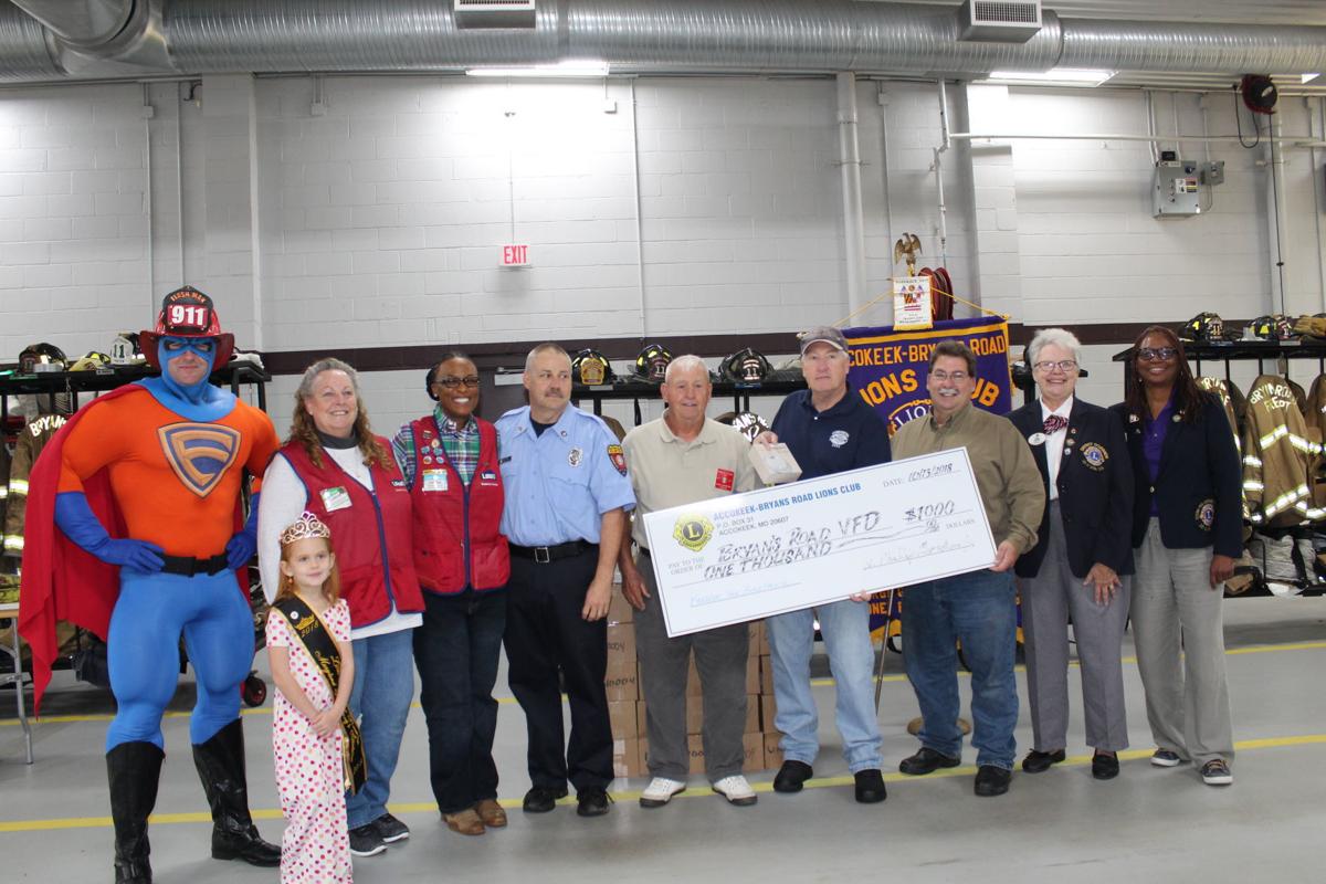 Bryans Road VFD receives 1K donation from the AccokeekBryans Road