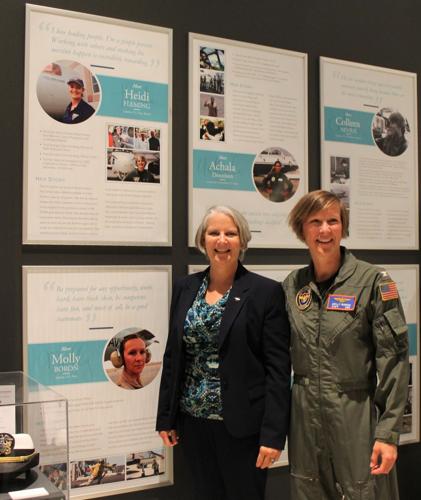 Ribbon cutting event officially opens Women in Aviation exhibit