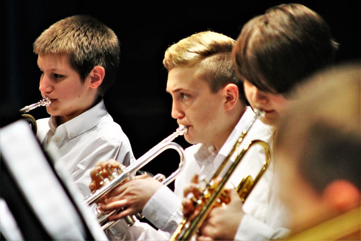 Trumpeters perform