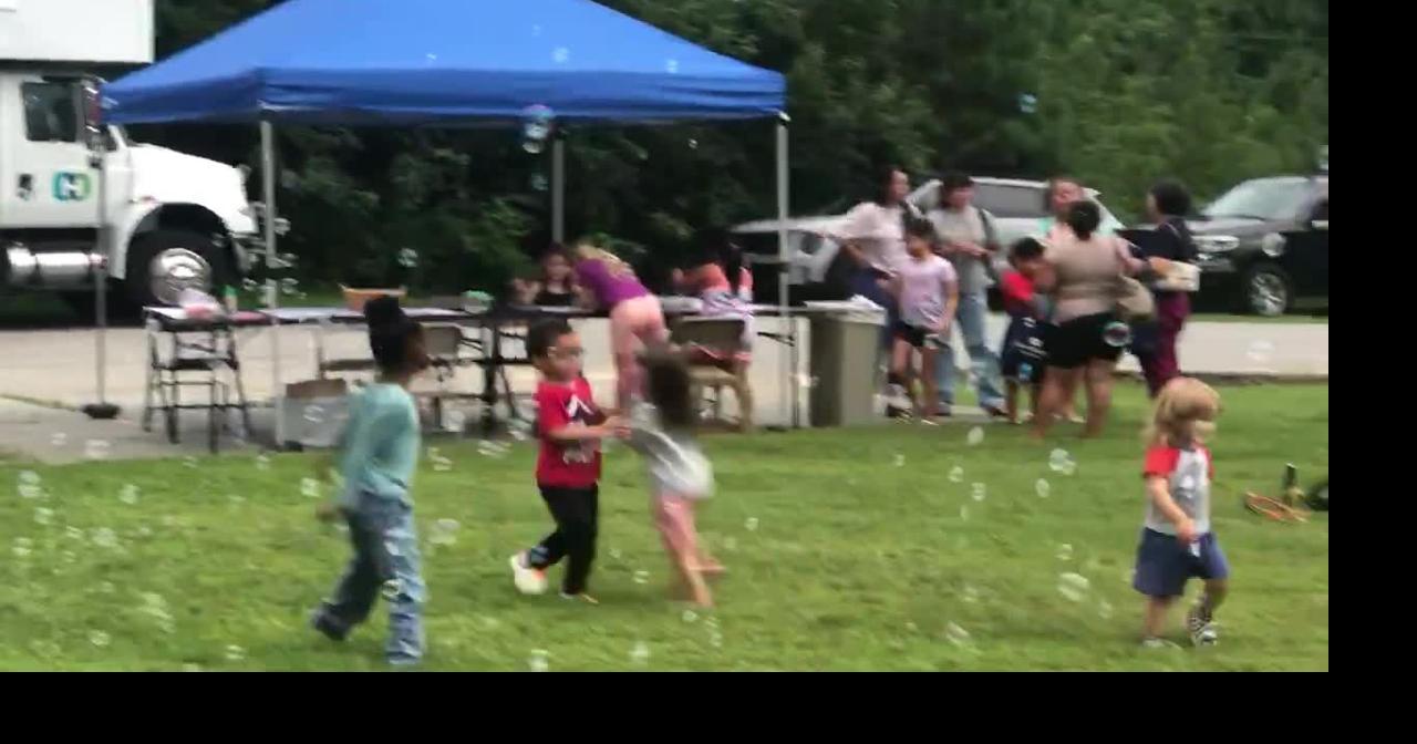 Amid the bubbles on National Night Out