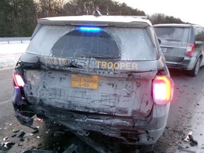Man arrested after allegedly hitting police cruiser on Branch Avenue ...