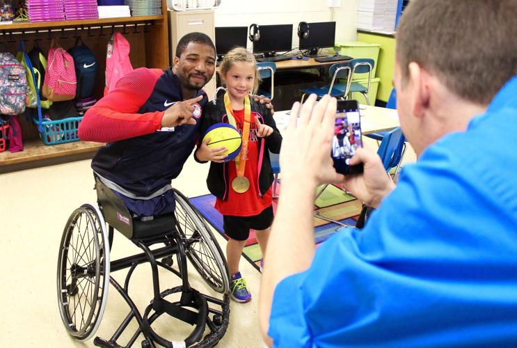 Paralympic gold medalist visits Lettie Marshall Dent Elementary School
